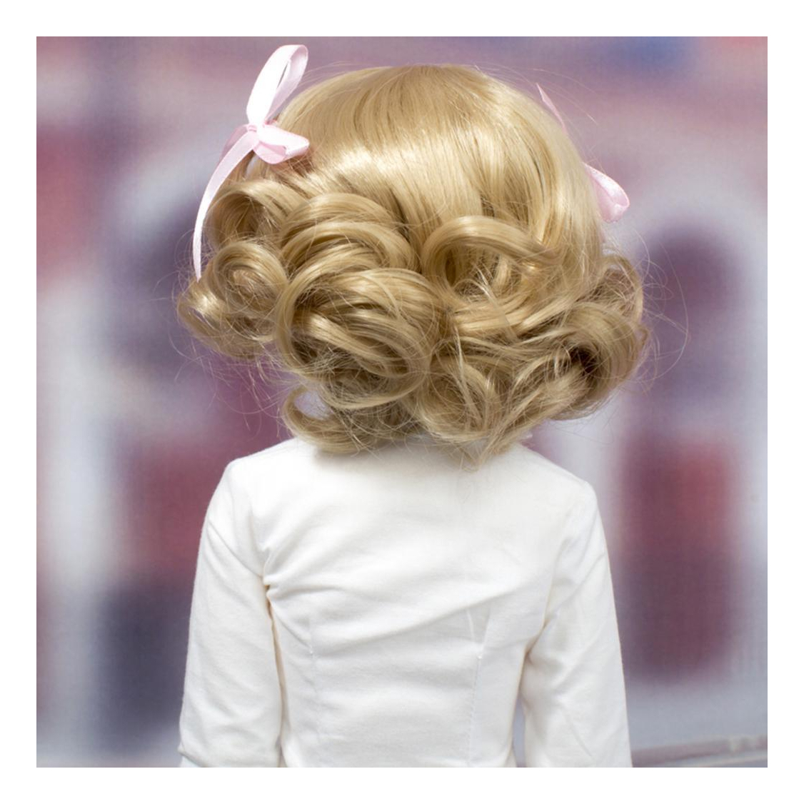 Boneca Bjd Boneca De Alta Temperatura Peruca Capa Up Golden - Imagem 5