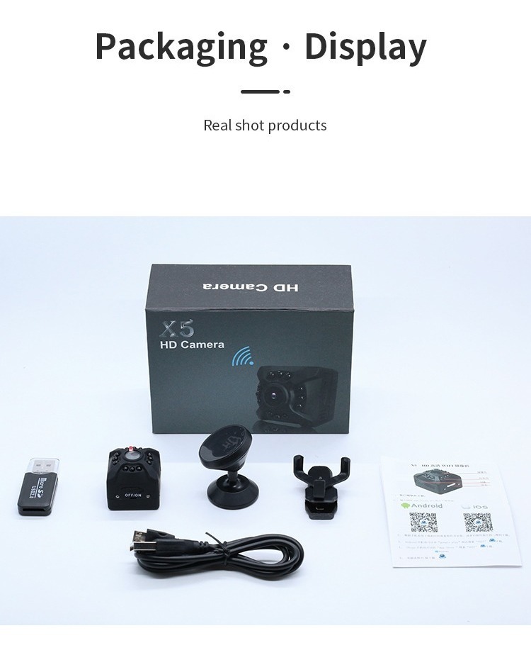 Mini Câmera Escondida 1080p Câmera Com Visão Noturna Iv Para - Imagem 5