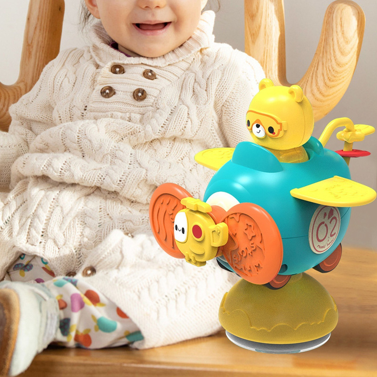 Ventosa, Brinquedo Giratório, Brinquedos De Banho Para Bebês - Imagem 10