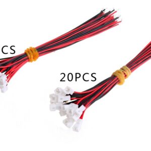 20pair Micro Jst Ph 1.25 2 Pinos Macho Fêmea Conector Wi