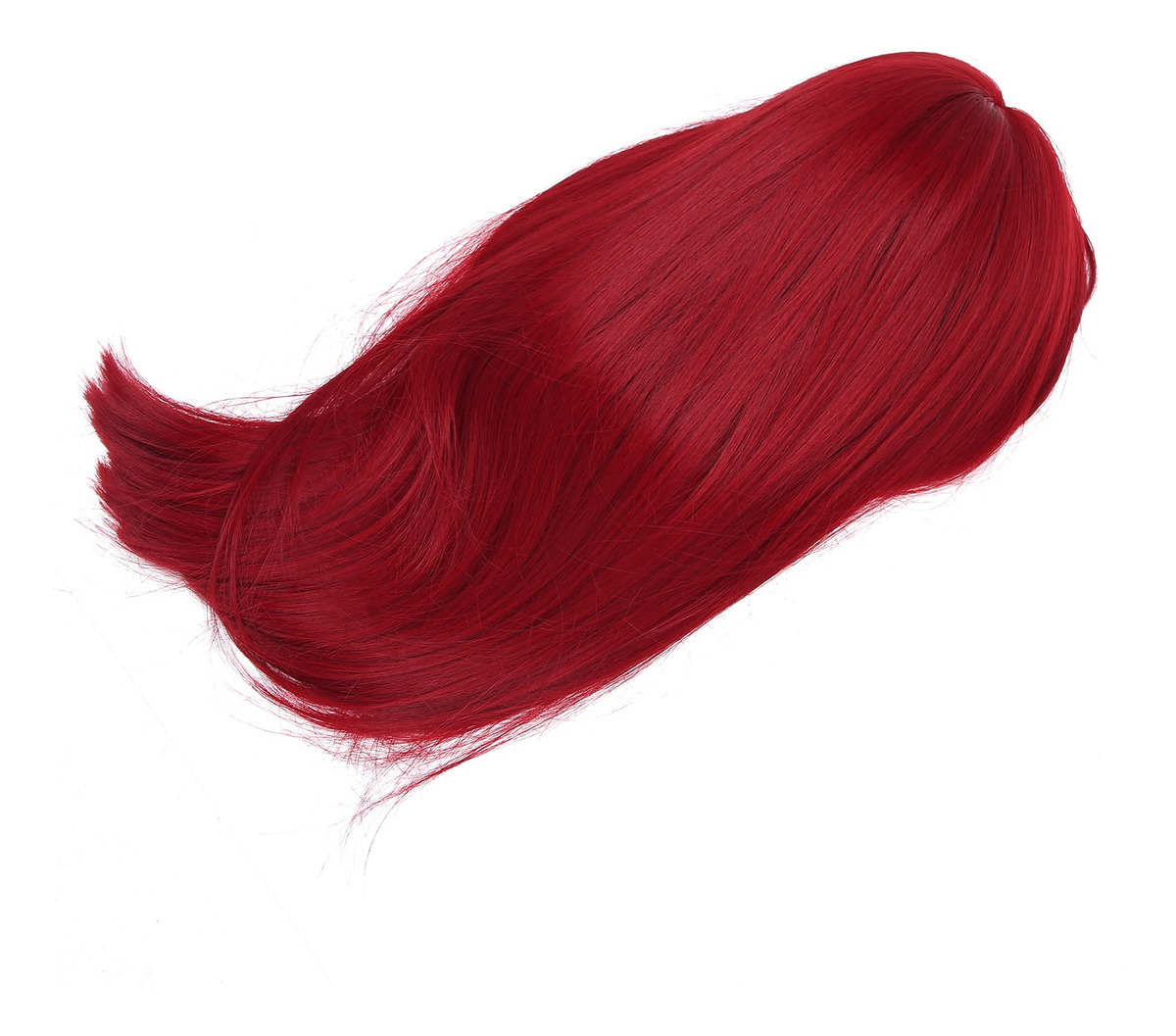 Peruca Longa Vermelha Longa Fibra De Alta Temperatura Cabelo - Imagem 4