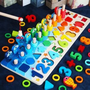 Montessori Brinquedos De Madeira Educativos Para Crianças Bo