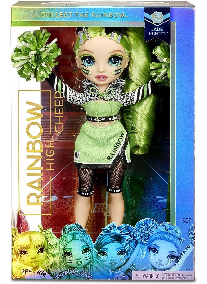 Rainbow High Cheer Jade Hunter Líder De Torcida Verde - Imagem 2