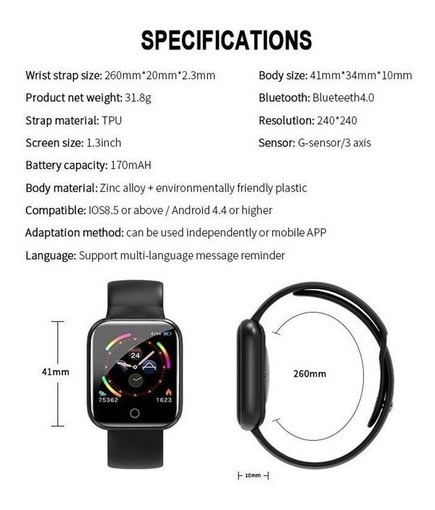 I5 Smartwatch À Prova D'água Bluetooth Smartwat - Imagem 10