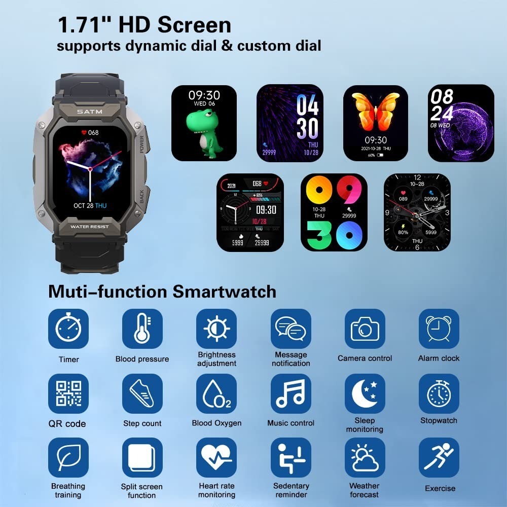 Fitness Tracker Smartwatch Para Homens - Imagem 9