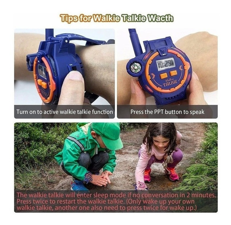 Walkietalkie Infantil Recarregável Com Lanterna, 2 Peças - Imagem 6