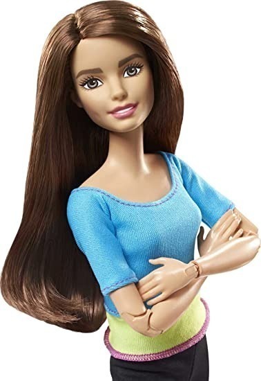 Boneca Barbie Feita Para Mover/top Azul Mattel Dpp74 - Imagem 3