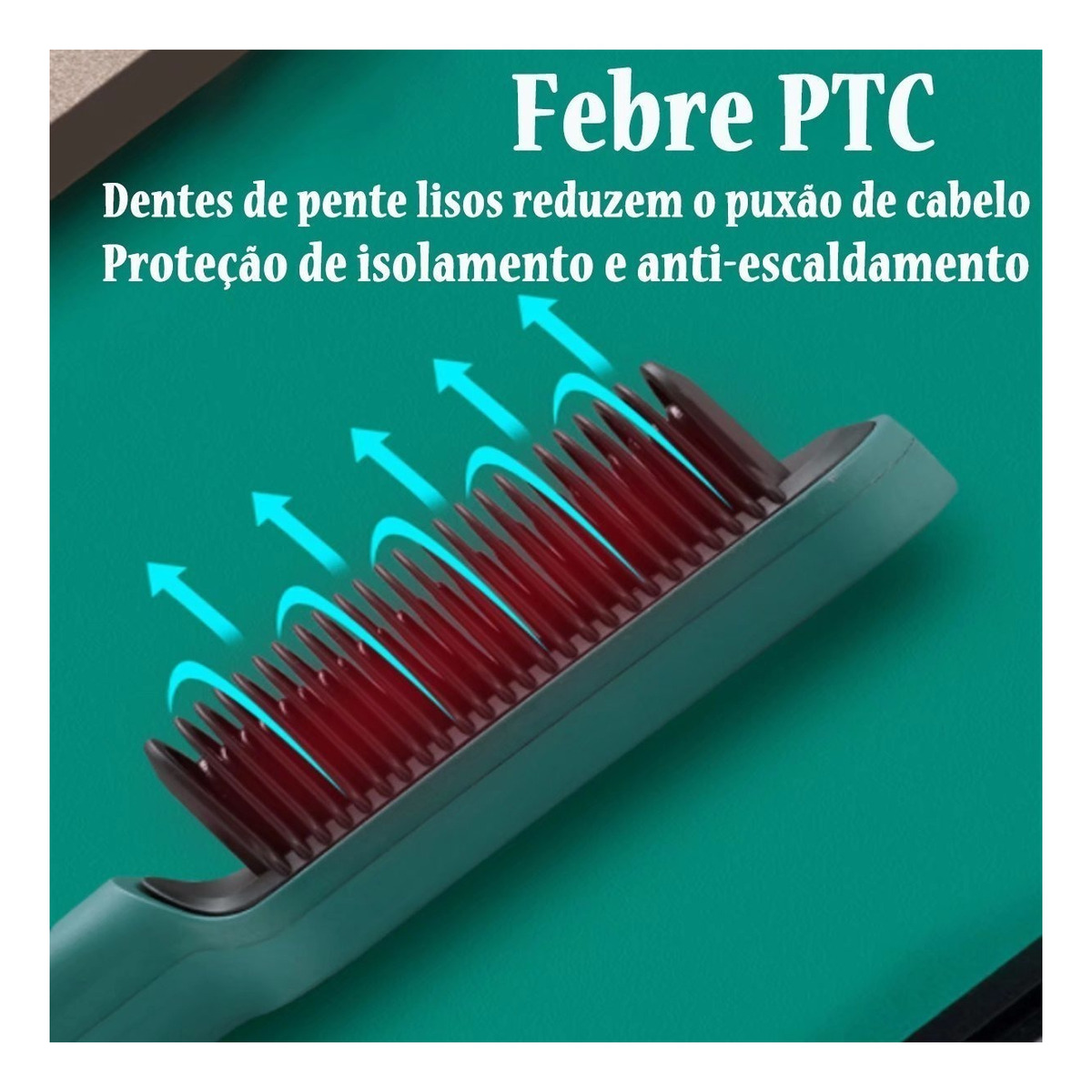 Basiqe Sleek Gold Escova Anion Cabelo Escova Basiqe Elegante - Imagem 6