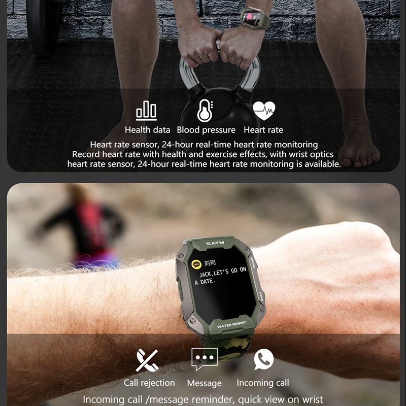 Smartwatch Masculino 1.71 Esportivo Natação Relógio Intelige - Imagem 32