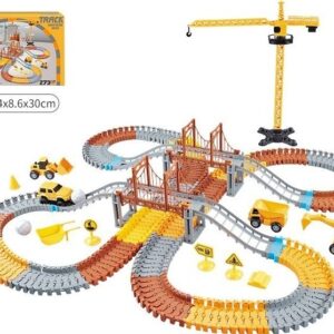 Kit 273 Pista De Carrinhos De Brinquedo Infantil Construção