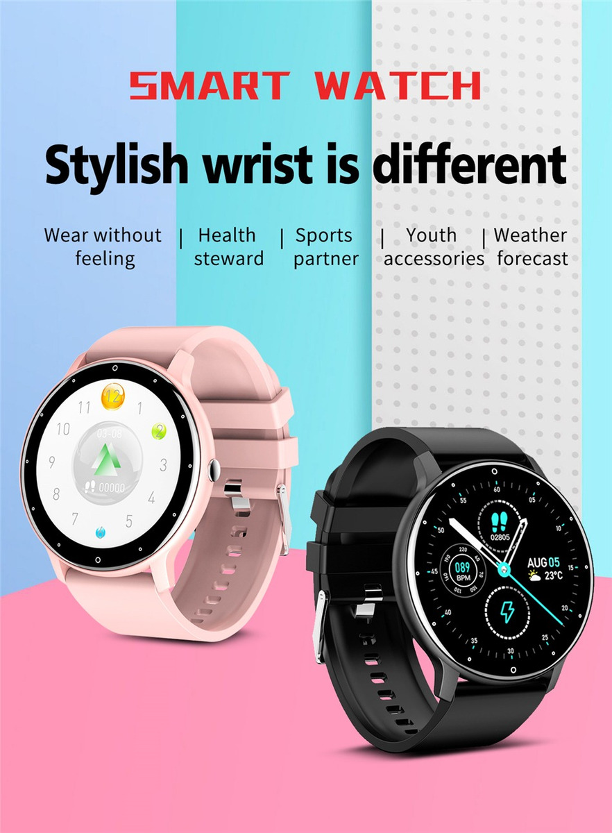 Smartwatch Esportivo Com Tela Sensível Ao Toque Completa - Imagem 2