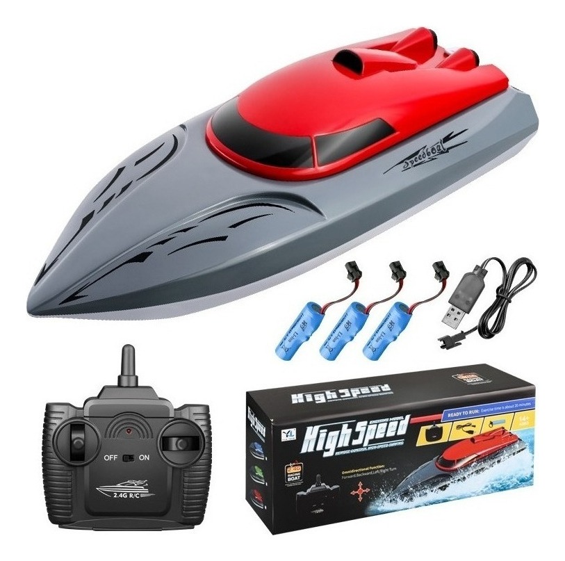 2,4 G Rc Barco Elétrico Infantil Brinquedos Lancha Presente - Imagem 16