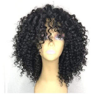 Peruca De Cabelo Humano Encaracolado De 35 Cm, Cabelo Brasil