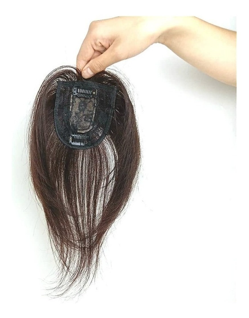 Peruca De Cabelo Humano Topper, Moldada Na Frente E - Imagem 13