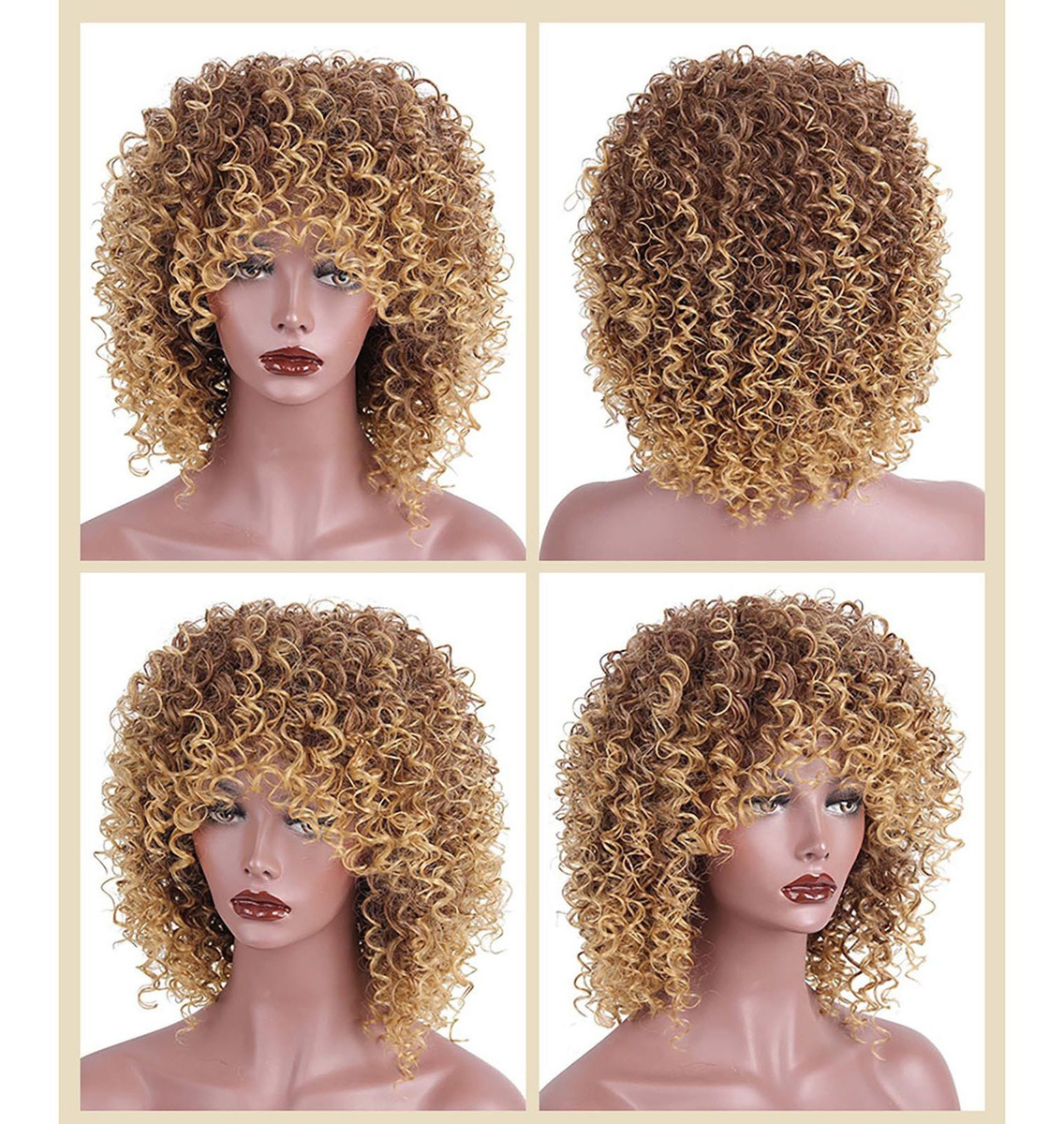Peruca Pequena, Cacheada, Capa De Cabelo Curto, Peruca De Se - Imagem 6