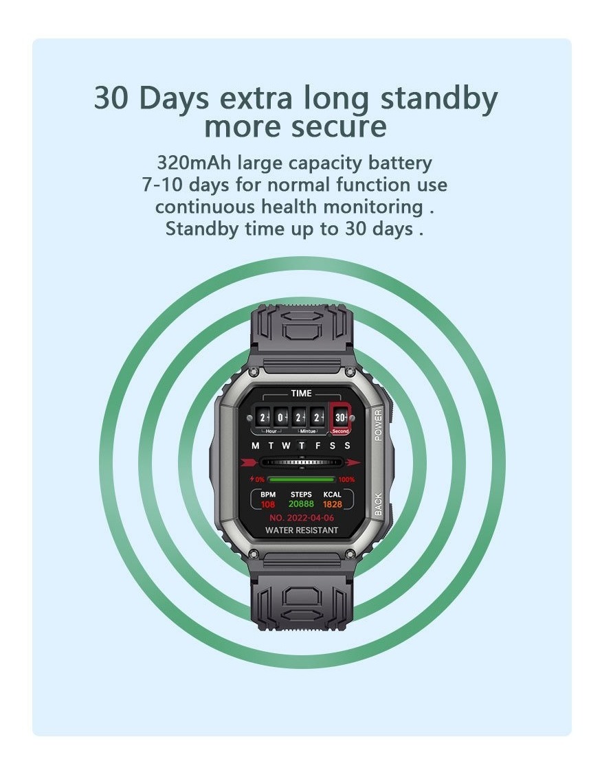 Relógio Esperto Fazer/responder Chamada Fitness Watch Para A - Imagem 13