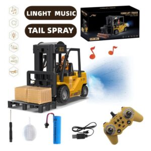 Empilhadeira De Controle Remoto Infantil Elevável Com Spray