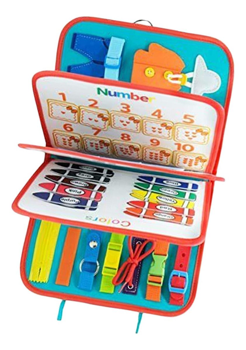 Montessori Toddler Busy Board Aprendizagem Educacional - Imagem 2