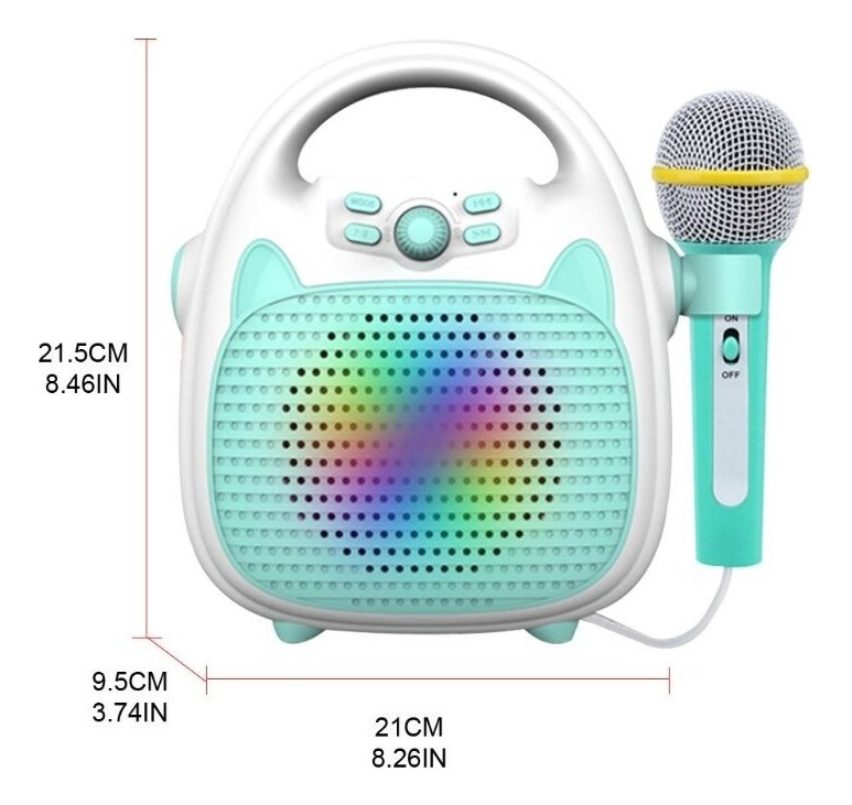 Caixa De Som De Música Infantil Com Música De Microfone - Imagem 4