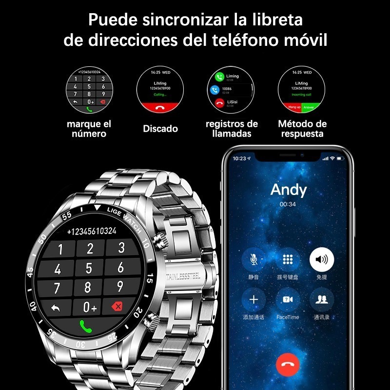 Smartwatch Casual Masculino À Prova De Água - Imagem 11