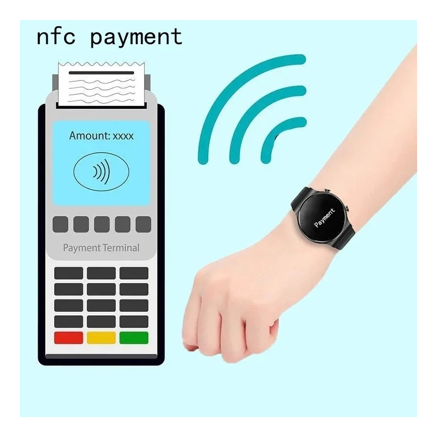 Para Huawei Xiaomi Novo Nfc Bluetooth Impermeável Relógio7 - Imagem 2
