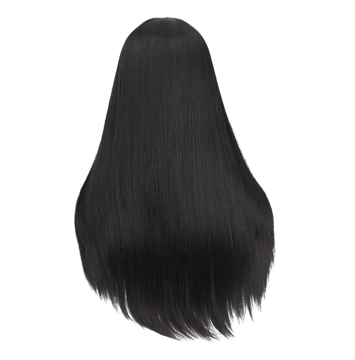 Peruca Feminina De Cabelo Liso De Comprimento Médio, Peruca