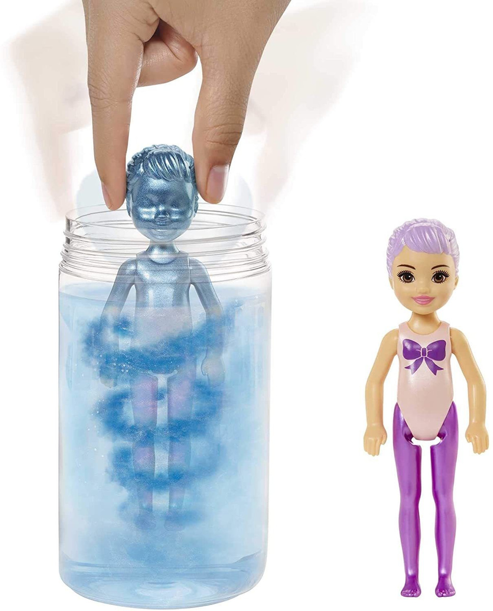 Boneca Chelsea Barbie Color Reveal; Série Glitter; +3 Anos - Imagem 7