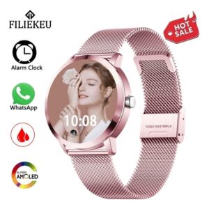 Relógio Smartwatch Sport Waterprooff Feminino, Moderno, Roxo