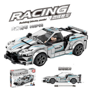 Presente De Quebra-cabeça Infantil Racing Block De 302 Peças