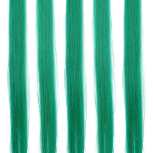 5pcs Grampo De Peruca Reta Cor Brilhante Cabelo De 21,65 Pol