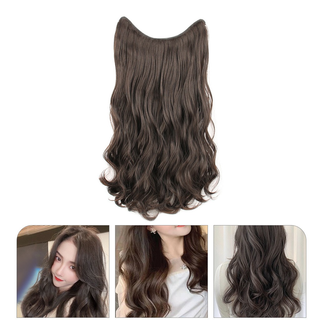 Peruca Ondulada, Clipe Invisível Na Extensão Do Cabelo, Cabe - Imagem 2