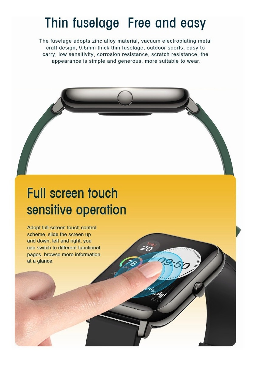 Smartwatch Para Senhoras Para Xiaomi Huawei Bluetoo - Imagem 20