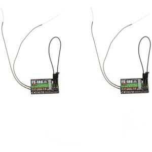 2pcs 2.4g Flysky Fs-ia6 6 Receptor De Controle Remoto De 6 C
