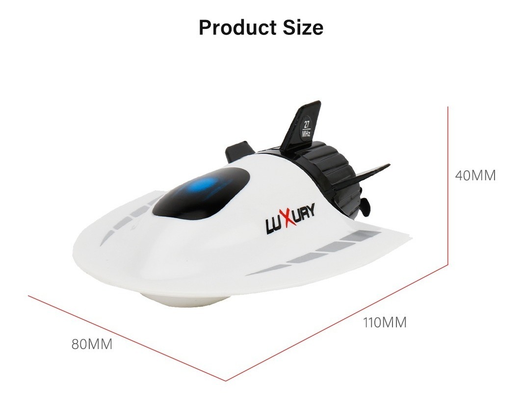 Criar Brinquedos Mini Rc Submarino Barco Rc Toy Controle Rem - Imagem 3