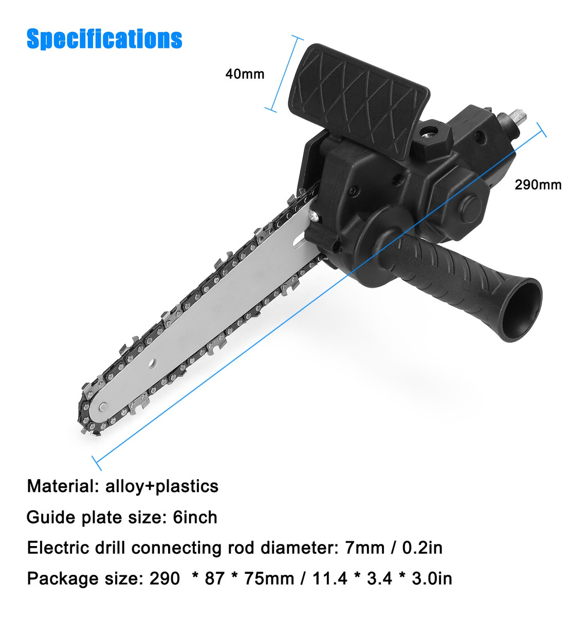 Conjunto Elétrico De 6 Ferramentas Para Motosserras Para Cor - Imagem 2