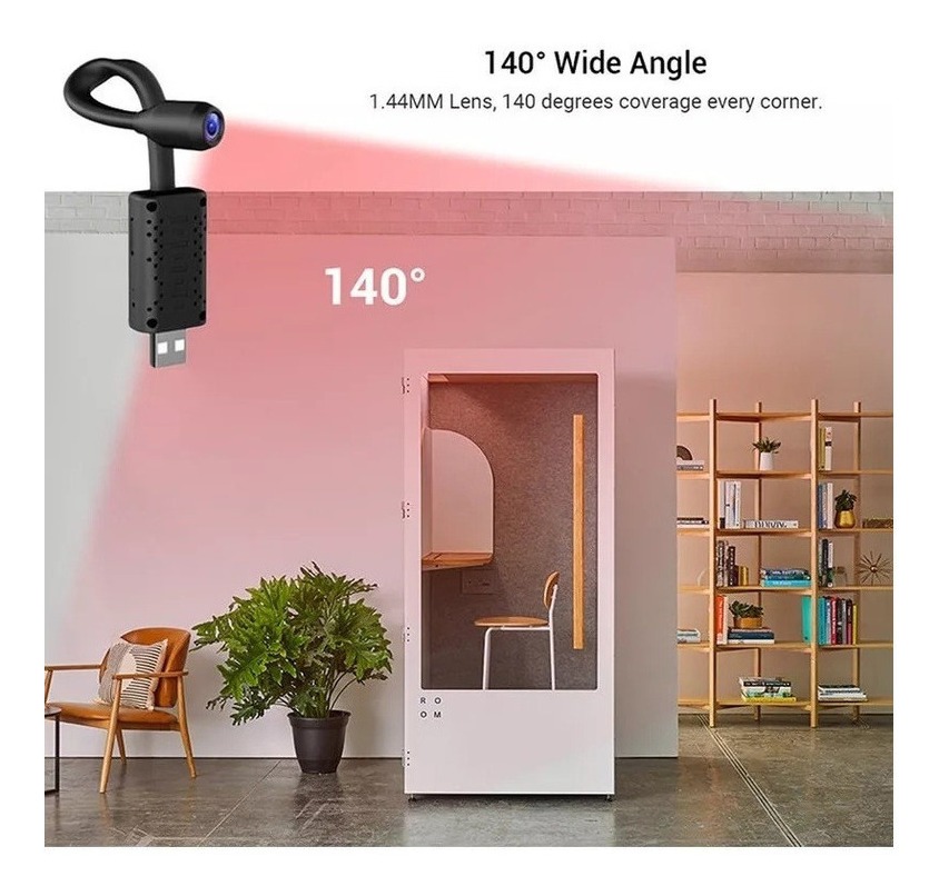 Mini Camera Infravermelho Visão Noturna Wifi Hd 1080p Ylt00w - Imagem 7