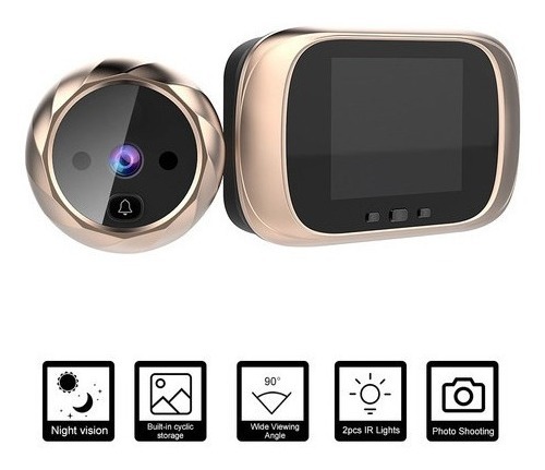 Olho Mágico Da Câmera Da Campainha Do Visor Digital - Imagem 2