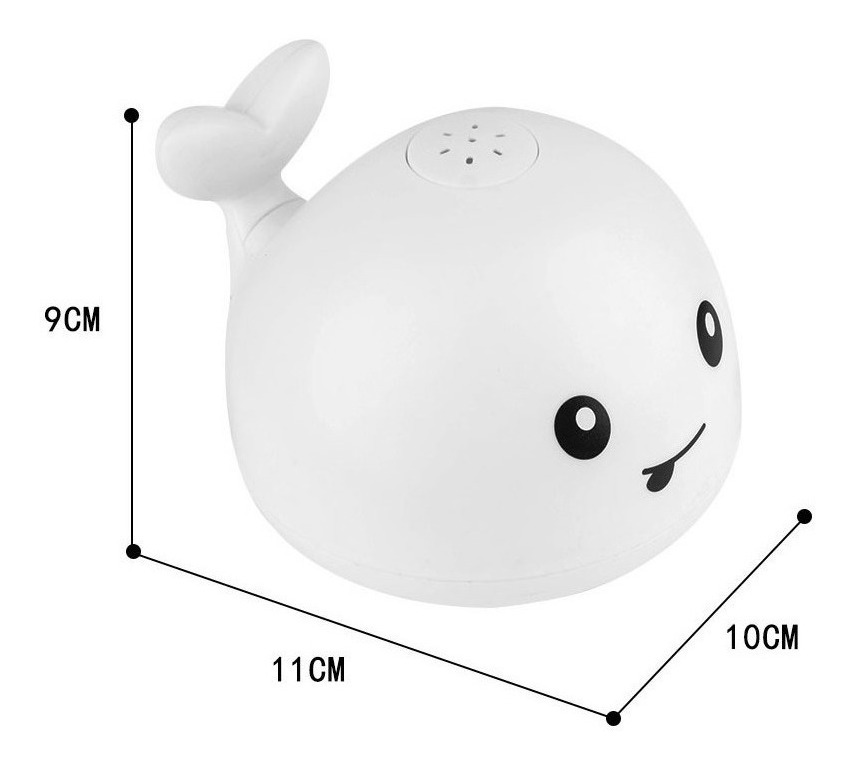 Brinquedos De Banho De Baleia Reação De Água Piscando 1pc - Imagem 5