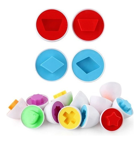 Ovos Montessori De Brinquedo Infantil Se Encaixam Em Formas - Imagem 2