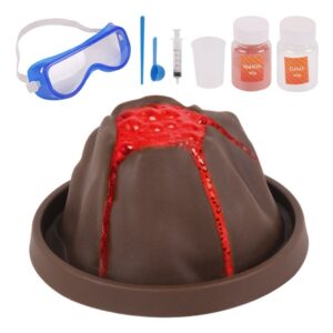 Kit De Vulcão Em Erupção De Construção Diy Brinquedo Educati