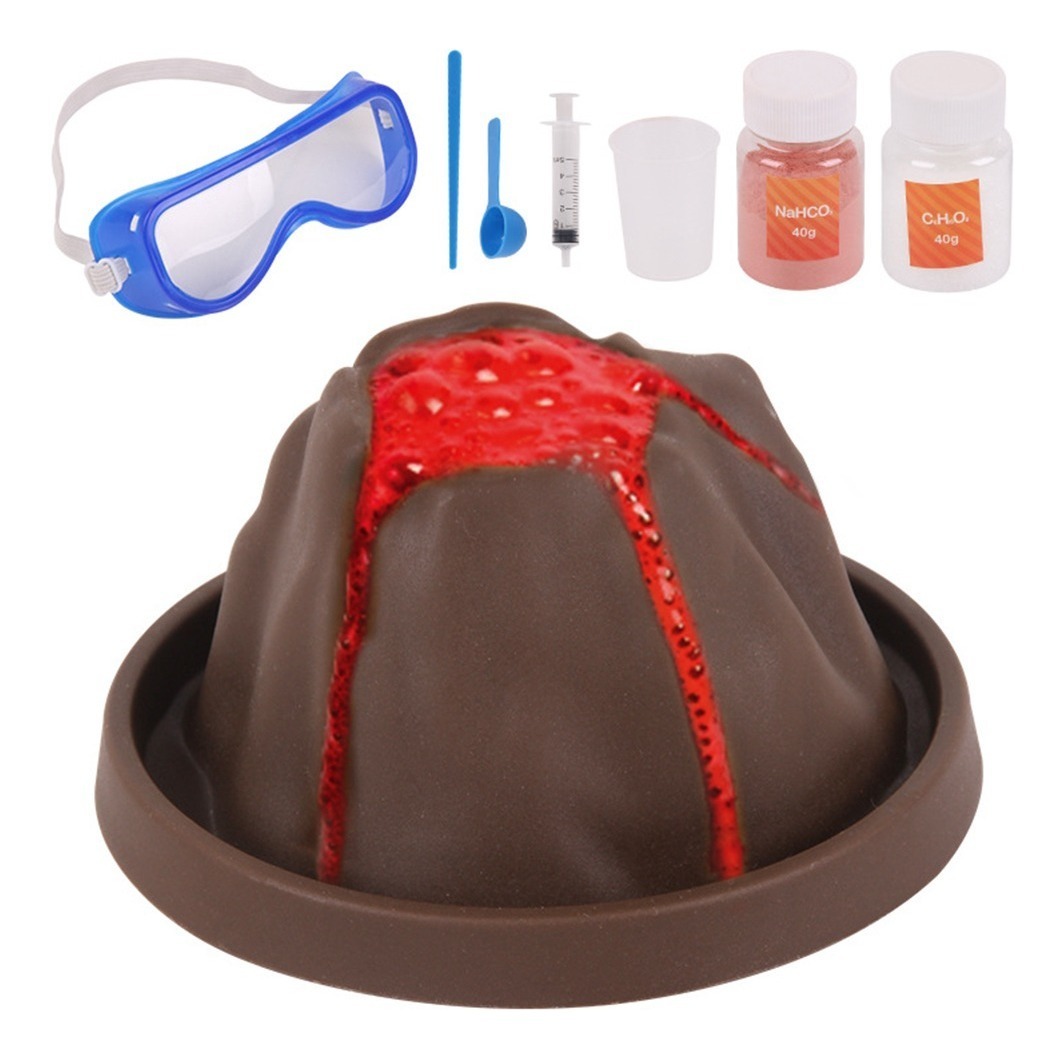 Kit De Vulcão Em Erupção De Construção Diy Brinquedo Educati