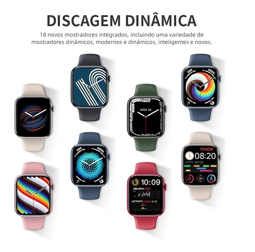 Jestop Smartwatch Hw17 Série 7 2022 Para Android 10+/ Ios 10 - Imagem 4