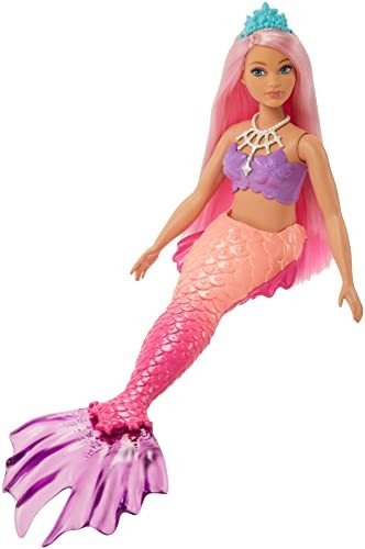 Boneca De Sereia Barbie Dreamtopia Com Cabelo Rosa Curvilíne - Imagem 4