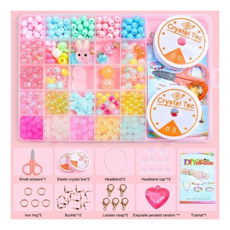 24 Grade Infantil Frisado Brinquedo Diy Artesanal Menina Art - Imagem 14