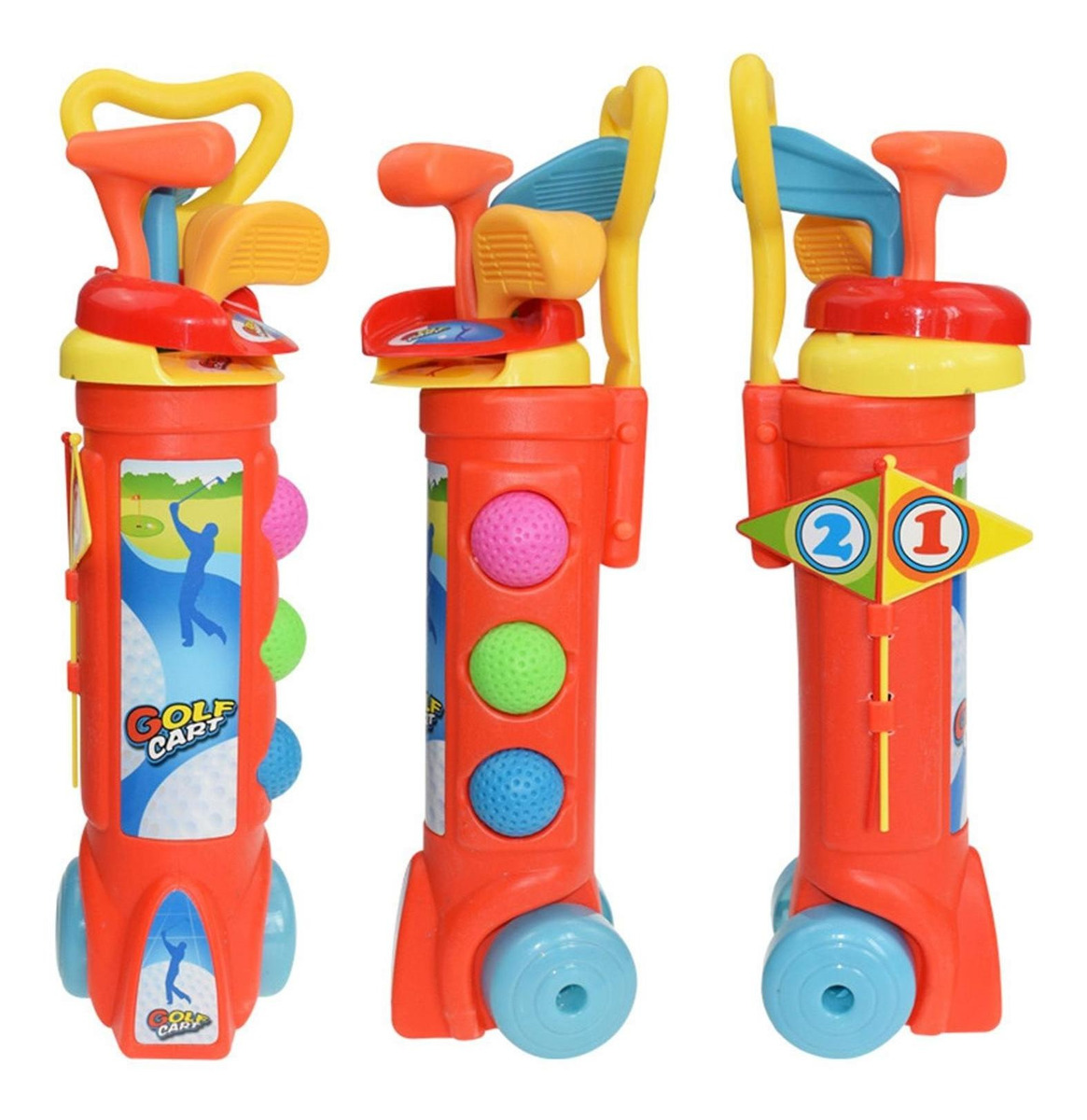 Conjunto De Tacos De Golfe Infantil Brinquedo Educativo - Imagem 19