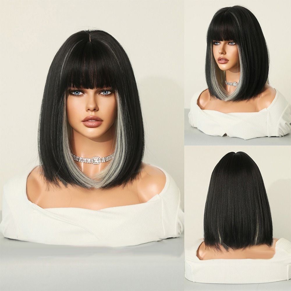 Cabelo Loiro Curto Perucas De Cabelo Curto Cabelo Liso Peruc - Imagem 22