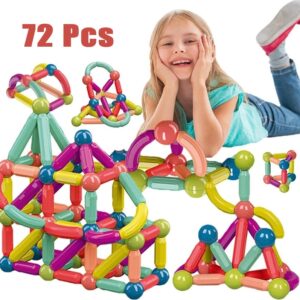 Brinquedos De Ima Blocos De Educativo Montar Infantil 72 Pçs