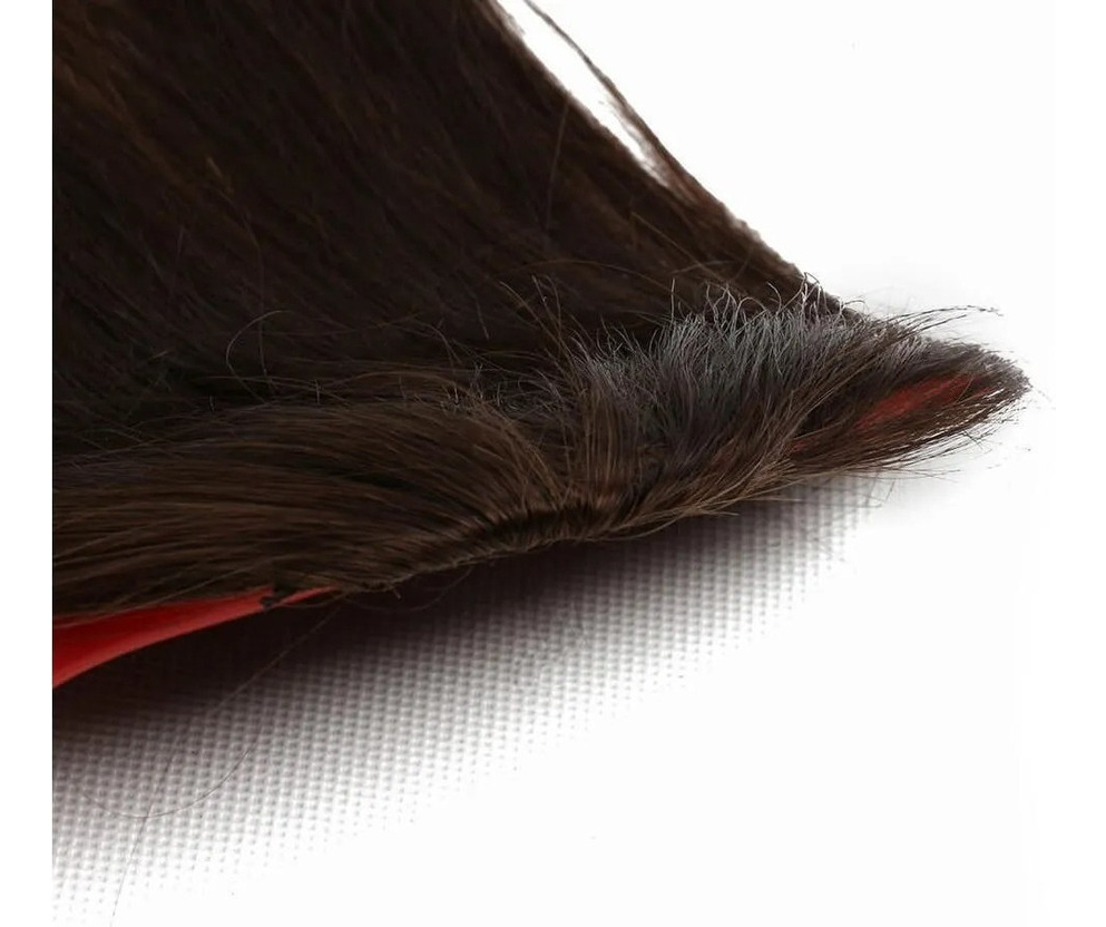 Aplique Tic Tac Franja 100% Cabelo Humano Virgem Liso 2unds - Imagem 13