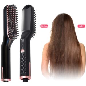 Pente De Cabelo Elétrico Escova De Alisamento De Barba Bivol