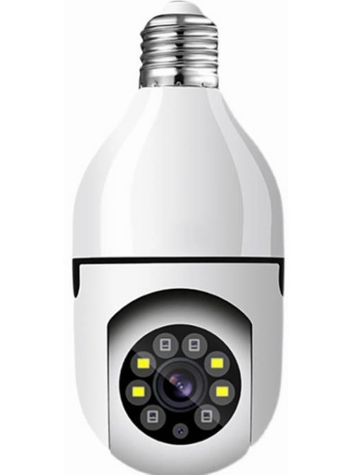 Lâmpada Espiã Panorâmica 360°com Cartão Memória128g Original